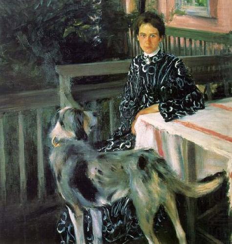 Boris Kustodiev Portrait of Julia Kustodieva china oil painting image